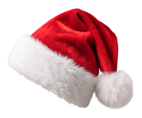 Santa Claus red hat. Christmas hat isolated.