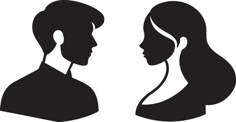 silhouette of a couple
