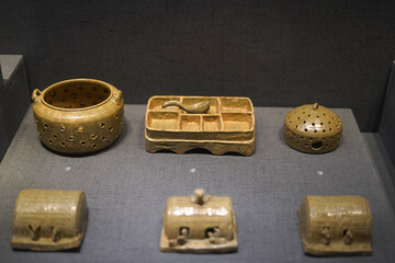 

Exhibition of ceramic artifacts in the museum