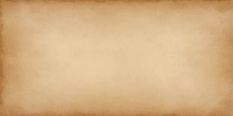 Aged brown parchment texture with a blank vintage grunge background design