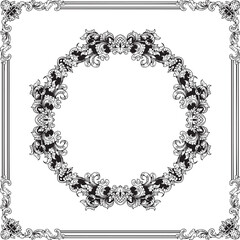 Luxurious Golden Baroque Frames and Ornaments