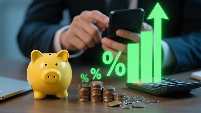 Savings and investment, safe pension plans, monitoring money deposits, interest rates and dividends for optimal financial growth and long term returns