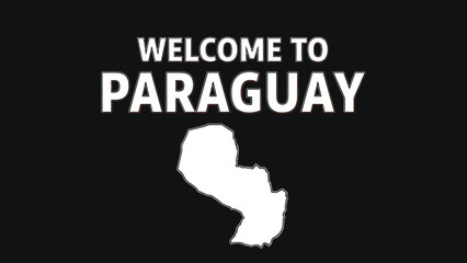 Welcome to Paraguay with Country Silhouette.