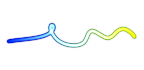 Neon glowing horizontal lines futuristic concept transparent background 