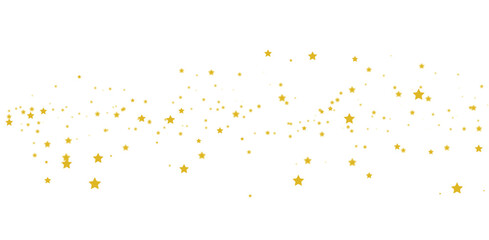 Golden Falling Stars Confetti Background. Shiny Gold Sparkle Explosion for Christmas, New Year & Celebration Designs. Festive Glitter Pattern PNG Overlay for Holiday Decoration. sparkle, star
