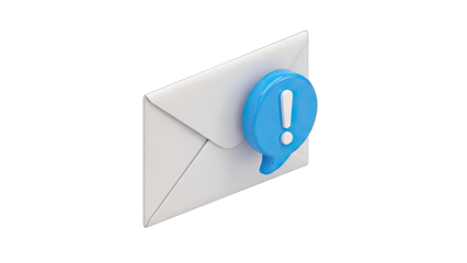 Envelope with Exclamation Mark Notification Icon