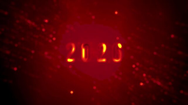 Elegant New Year 2026 Celebration with Gold and Black Festive Lights and Confetti &ndash; background animation, animated, motion, abstract, loop