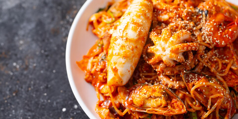 Braised Spicy Seafood,Braised Spicy Seafood and Octopus