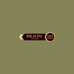 islamic lower third vector design