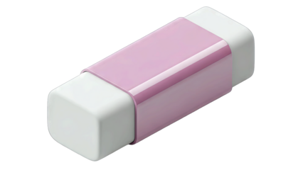 Eraser Isolated on White Background