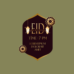 islamic lower third vector design