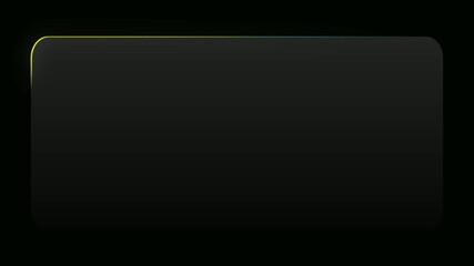 Bright neon effect rectangle frame Loop background, Glowing neon rectangle frame vibrant pink, blue and yellow light against a dark background, Animation of glowing neon rectangles abstract background - Powered by Adobe