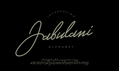 Jabulani Stylish Signature Script Font Vector For Photography Watermark Logo