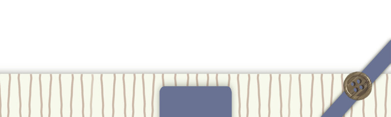 Beige Stripe Button Frame