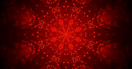 Tunnel video loop featuring bright red patterns forming a seamless background perfect for screensavers and motion visuals