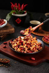Crispy Kung Pao Chicken - Chinese Delicious Pepper Dish