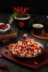 Crispy Chinese Pepper Chicken - Traditional Asian Cooking Dish