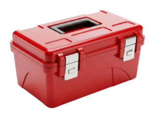 Organizing tools action workshop toolbox efficiency isolated on transparent background