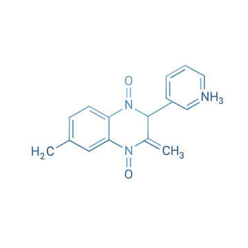Chemical structure of Zopiclone, a non-benzodiazepine hypnotic drug