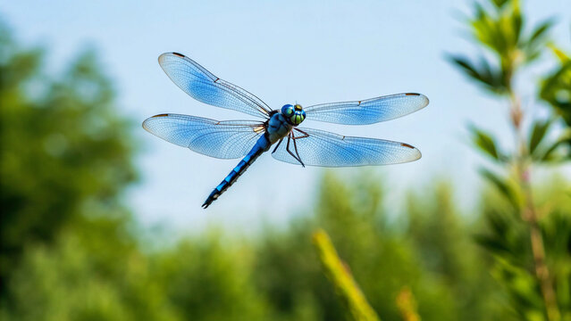 dragonfly in flying - Powered by Adobe