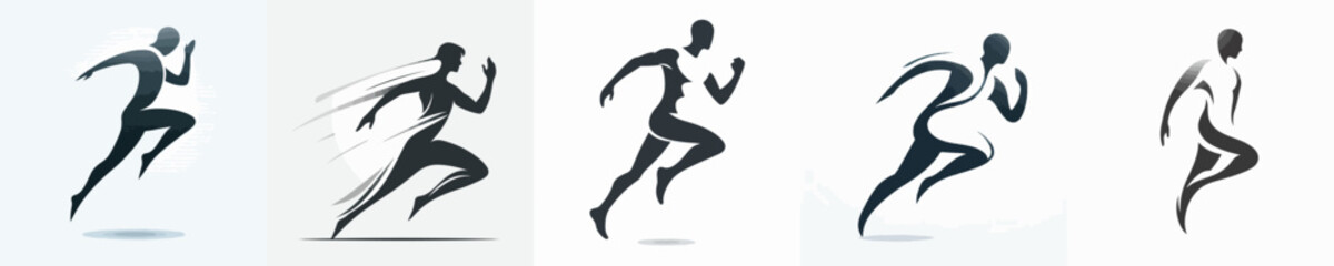 VECTOR CHARACTER SILHOUETTE BACKGROUND WHITE FLAT DESIGN