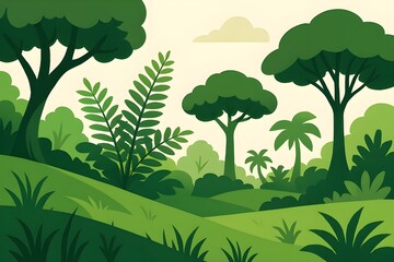 vector illustration of trees