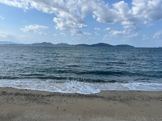志賀島の砂浜