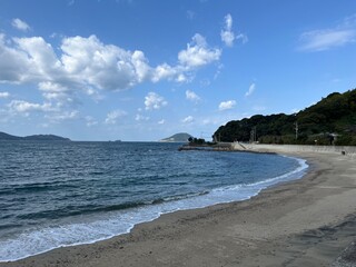 志賀島の砂浜