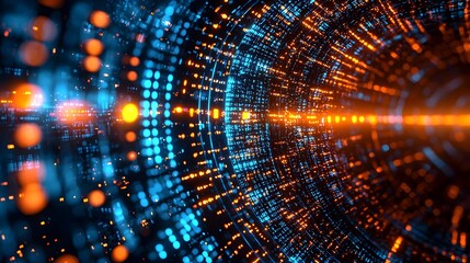 Dynamic glass texture with flowing pixel patterns