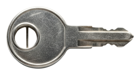 Unlocking potential key office space still life isolated on transparent background