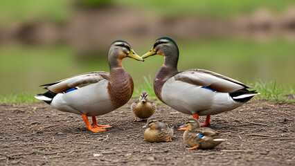duck and ducklings
