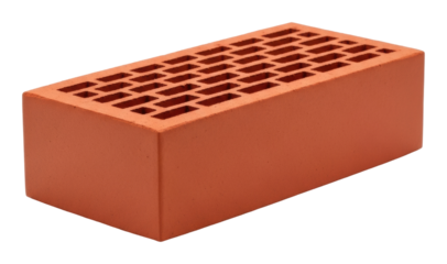 Brick construction detail building site urban isolated on transparent background