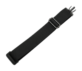 Adjustable black strap for activities versatile usage durable isolated on transparent background
