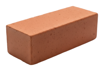 Structural integrity of brick construction materials at building sites isolated on transparent background