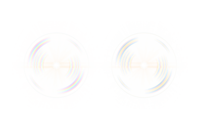 Solar Ripple Light PNG with Radiant Lens Flare and Transparent Background