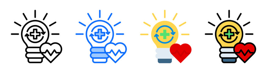 Medical Innovation Icon Collection Set Multiple Style