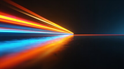 Abstract purple and pink light waves background