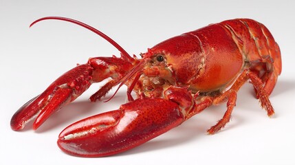 Cooked red lobster, a delicious seafood delicacy ready