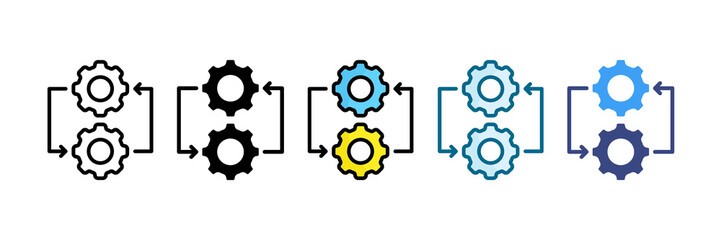 Change Management Icon Set Multiple Style Collection