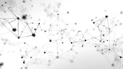 Digital data network connection abstract geometric structure