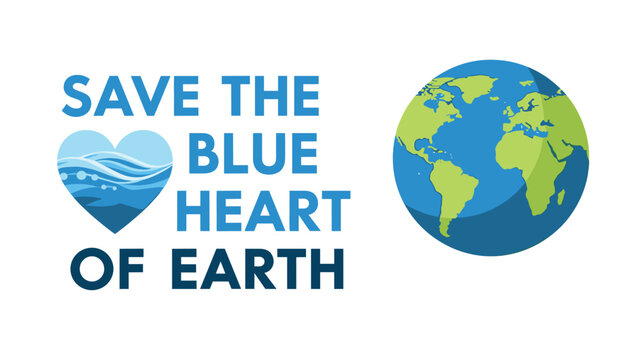 Save the blue heart of earth a global call to protect our precious water resources and planet - Powered by Adobe