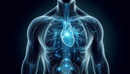 anatomy of the heart with the body