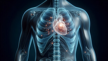 anatomy of the heart with the body