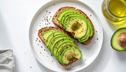 Sunny Avocado Toast Clean Minimal Aesthetic

