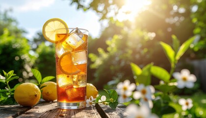 Iced Lemon Tea Minimal Aesthetic &ndash; Bright Refreshing Look
