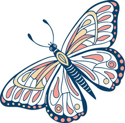 cute butterfly vector style silhouette image