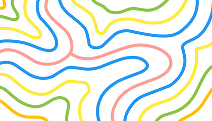 colorful wave line typography background