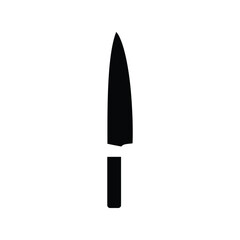 Chef Knife Icon Vector Illustration, Cooking Tool, Utensil, Food Preparation Equipment, Sharp Graphic