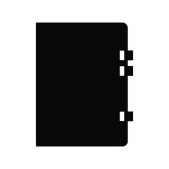 Notebook journal vector illustration with index tabs, planner diary icon, organization record graphic