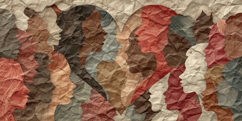 Diverse Hearts: A Crumpled World of Shared Humanity